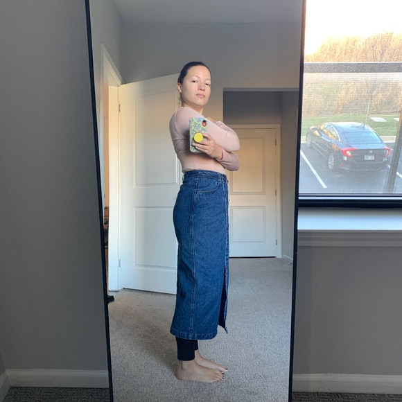 90s Vintage The Limited Denim Wrap Skirt, Sz 4/26, Like New - Picture 6 of 13